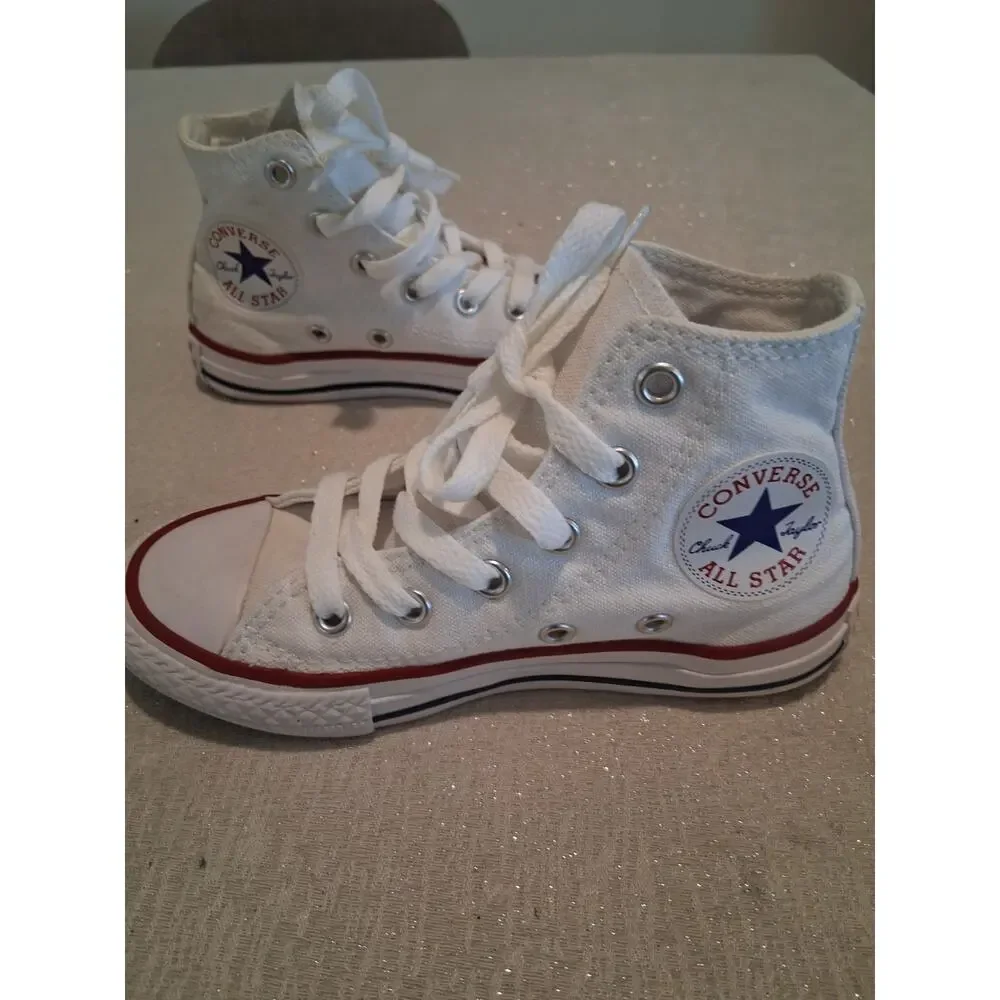 Converse Chuck Taylor All Star Kids Youth High Top Shoes Optical White 10.5